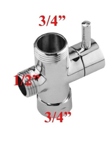Shower diverter 2 bsp - diverter, 1/2"