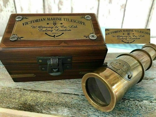 Antique telescope nautical - telescope,