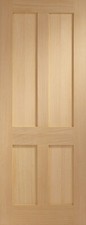 Internal Clima Victorian Oak Shaker 4 Panel Solid Door