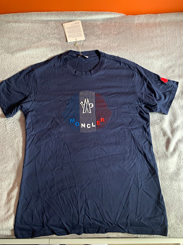 Moncler men blue cotton - men's, m