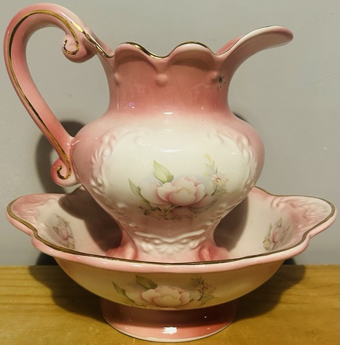 Vintage wash bowl pitcher - bowl,