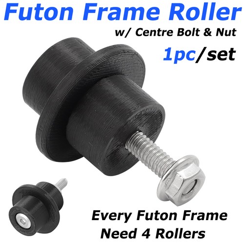 Futon frame rollers sliders - frame,
