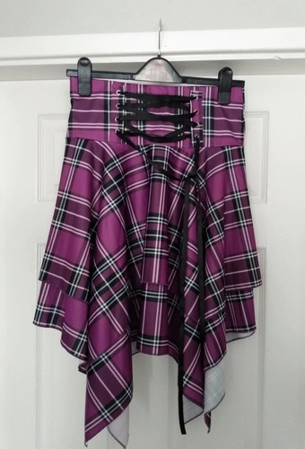 Purple tartan plaid - plaid, skirt