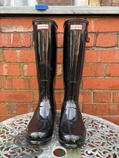 Gloss Black Hunter Wellies