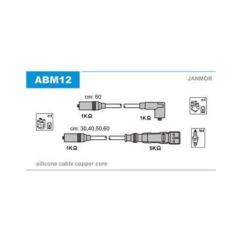 Ignition cable kit janmor - cable,