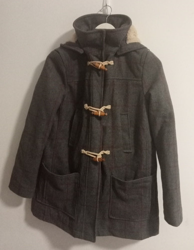 Top shop check wool mix - top, hooded