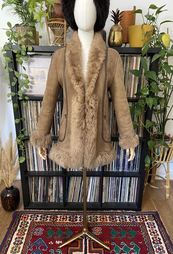 Vintage 1970s beige - 1970s, leather