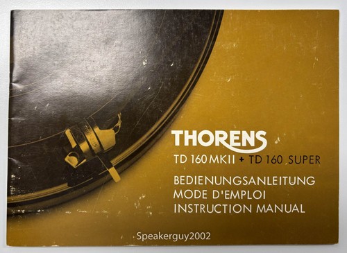 Original thorens td160 mkii - mkii, /