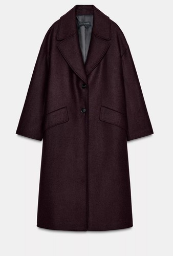 Bnwt zara burgundy oversized - zara,