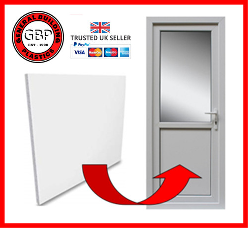 White upvc flat door panel - upvc,