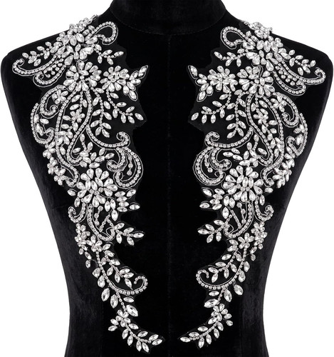 Rhinestone applique patches - rhinestone,