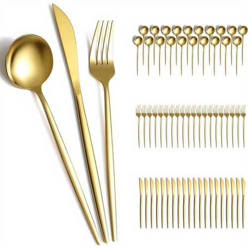 Gold silverware set - set, 60