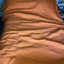 Vintage Kays Witney Blanket Throw  Acrylic Retro Bright Orange 80” X 94”