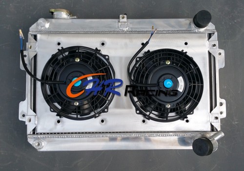 Aluminum radiator shroud - aluminum, radiator+shroud+fans