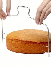 1PC CAKE Slicer Bread Cutter Wire Line Cutting Kitchen Baking Tool Leveller UK