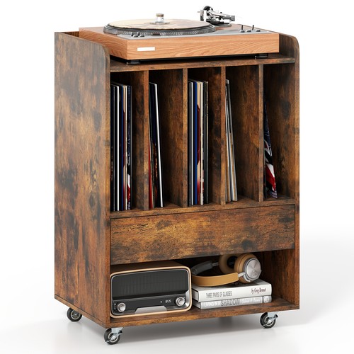 Costway record player stand - record,