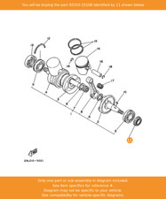 YAMAHA Oil Seal, 93103-25108