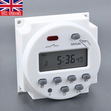 12V Digital LCD Display Power Timer Weekly Programmable Relay Switch Module UK