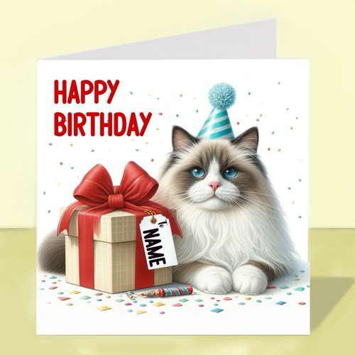 Personalised ragdoll cat - personalised,