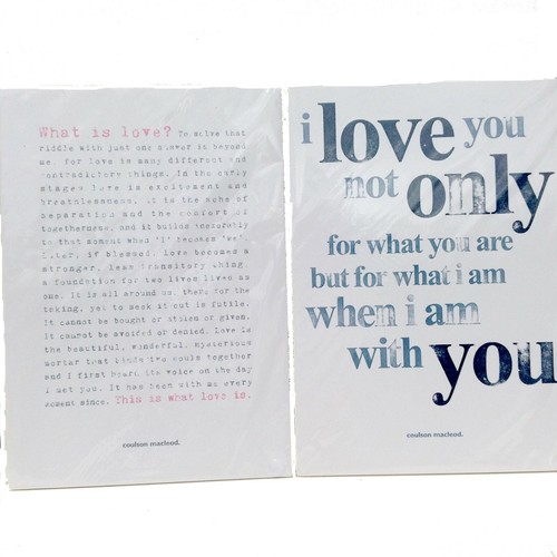 New pair love typography - of,