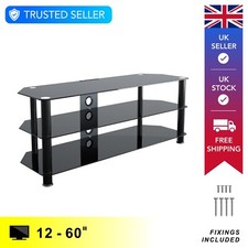 Glass TV Floor Stand Unit, Up