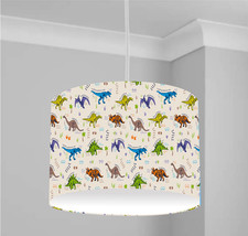 DINOSAURS b CEILING DRUM LIGHT