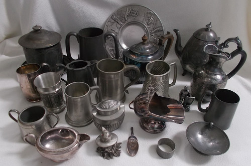 Pewter scrap metal large - scrap,