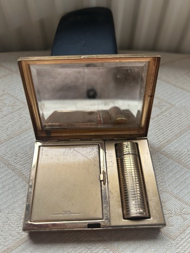 Vintage swiss powder compact - swiss,