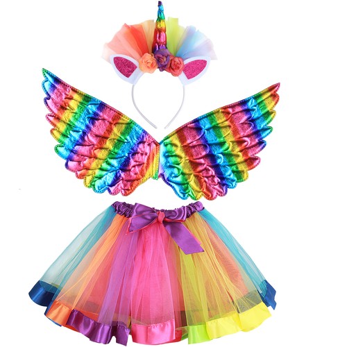 Rainbow unicorn tutu - rainbow,