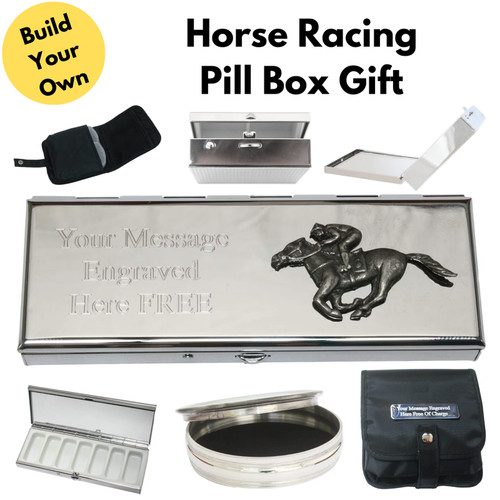 Horse racing travel pill - pill, boxes