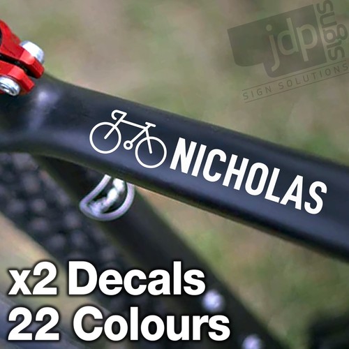 Personalised bike icon - x2,