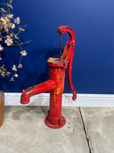 Antique cast iron hand water - cast,