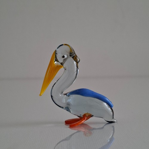 Murano blue yellow glass - &,