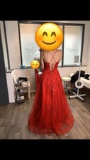 Stunning Red Lace Prom Dress