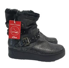 S Oliver Platform Biker Boots