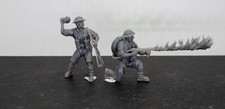 WWII British 8th Army Assault Engineers Flamethrower Team (2 models) Various Sc