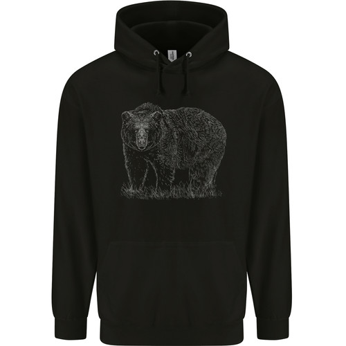 Grizzly bear white - bear, print