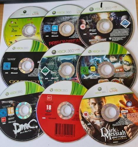 Xbox 360 disc only games - xbox,