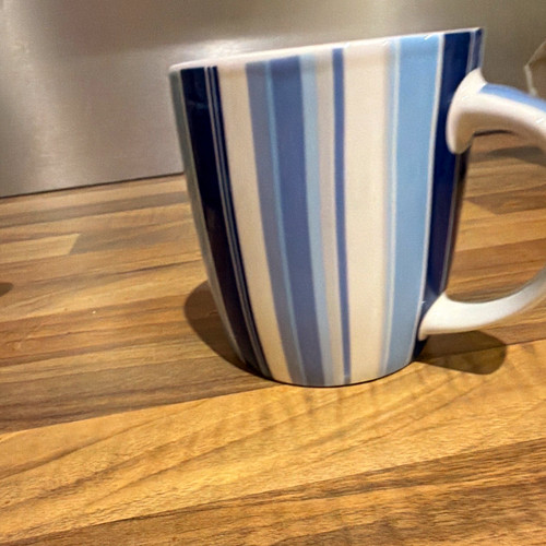 Churchill cobalt stripes - stripes, fine