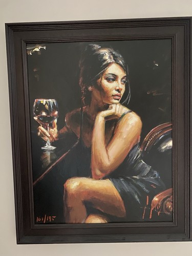 Fabian perez saba with glass - 'saba,
