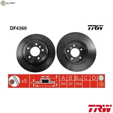 2x BRAKE DISC DF4360 FOR BMW