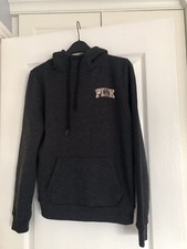 Victoria Secrets Pink Sequinned Hoodie Dark grey SizeS/M