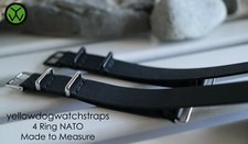 Waterproof Rubber Diver NATO G10 RAF watch strap PVD Brushed Polished Hardware