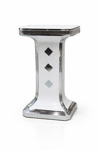White venetian mirrored - white,