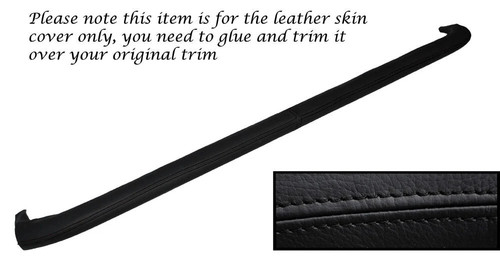 Black stitching lower dash - black,