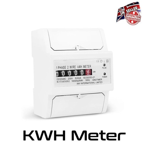 Din rail kwh - meter, 5