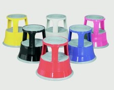 Steel Kick stool Steps Topstep Range available in six colours 