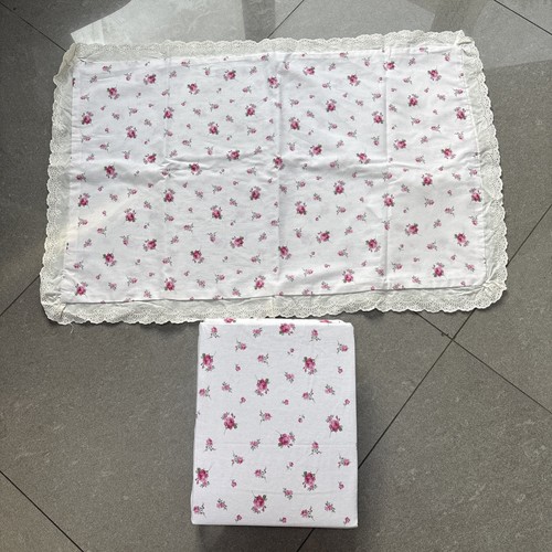 Ivory cream pink floral - floral, lace
