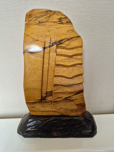Handcarved abstract wooden - abstract,