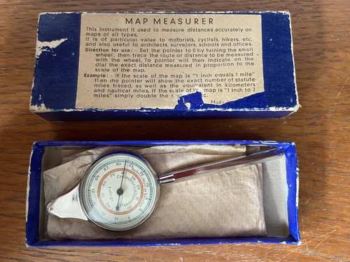 Vintage swiss map - map, measurer